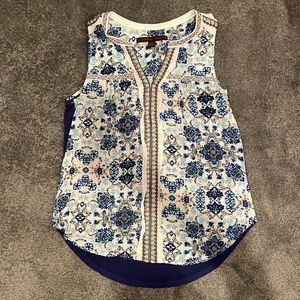 COMMON THREAD embroidered tank top